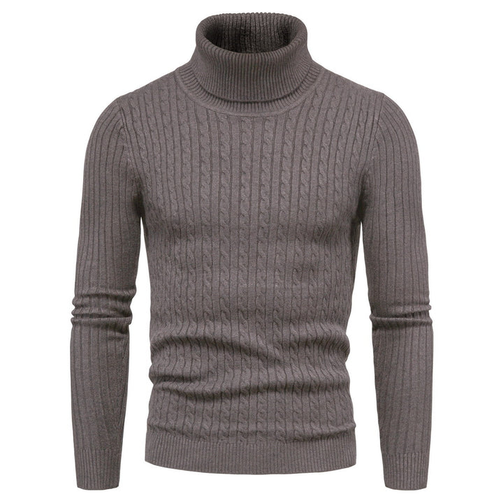 Herren komfortabler Rollkragenpullover Aliams