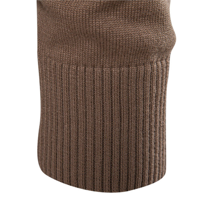 Herren Strickpullover mit modischem Stehkragen und strukturiertem Design Aliams