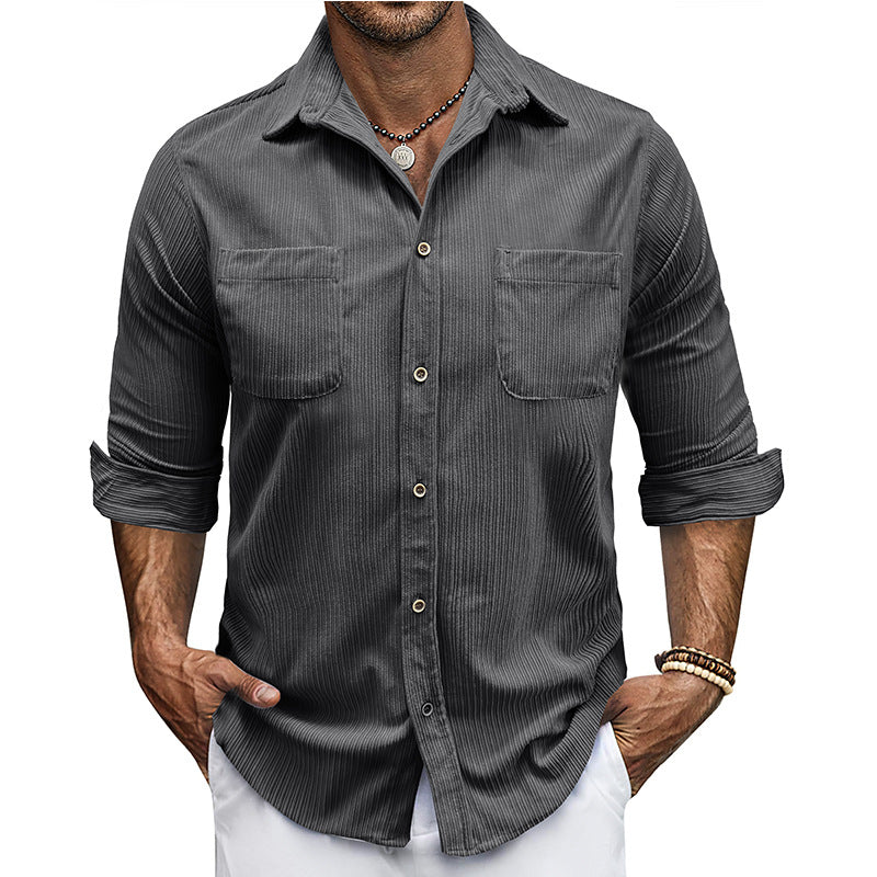 Herren Freizeithemden mit leicht gewelltem Design Aliams