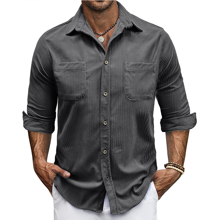 Herren Freizeithemden mit leicht gewelltem Design Aliams