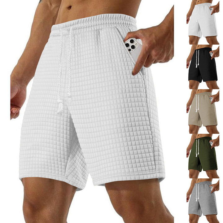 Herren komfortable Shorts aus atmungsaktivem Material mit seitlichen Taschen Aliams