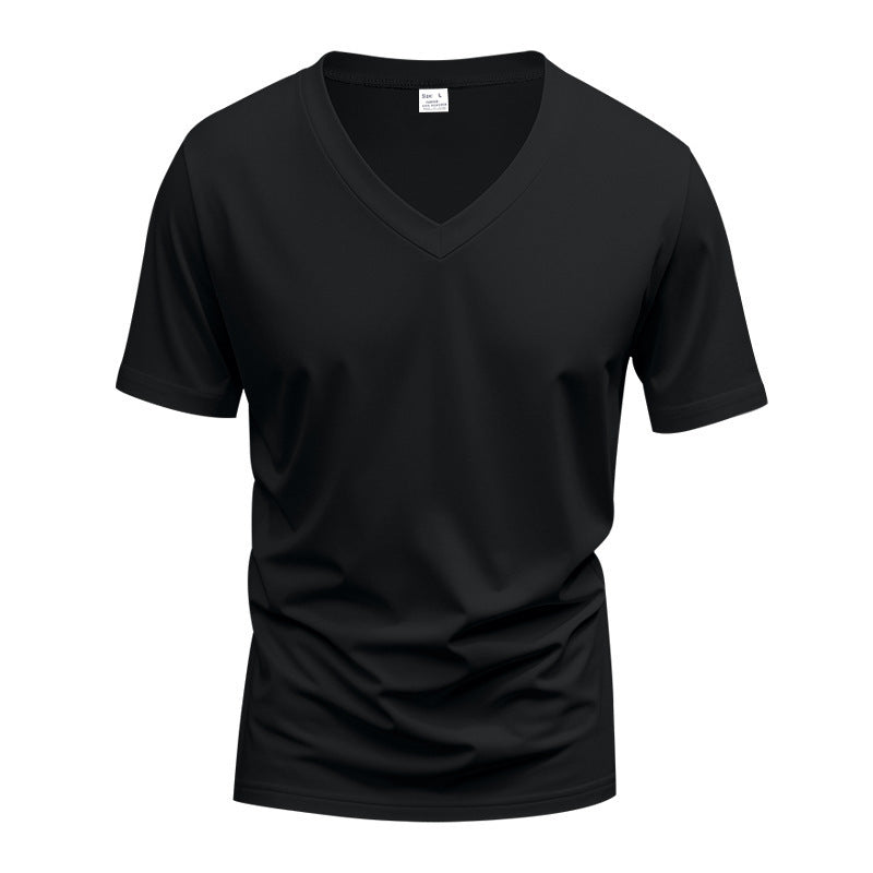 Herren Funktions-T-Shirt mit V-Ausschnitt aus atmungsaktivem Material Aliams