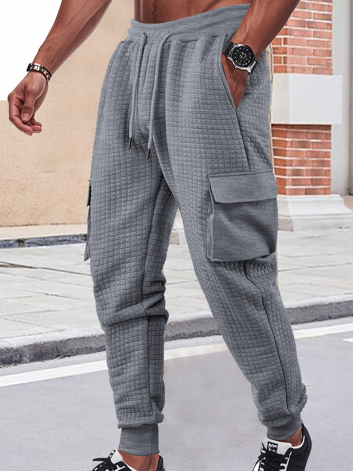 Herren Cargo-Jogginghose mit atmungsaktivem Material und praktischen Seitentaschen Aliams