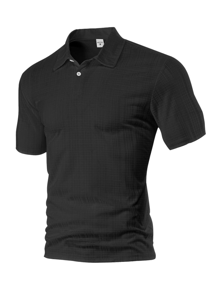 Herren Kurzarm-Poloshirt mit strukturiertem Design Aliams