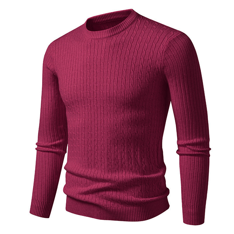 Herren Grobstrickpullover mit modernem Zopfmuster Aliams