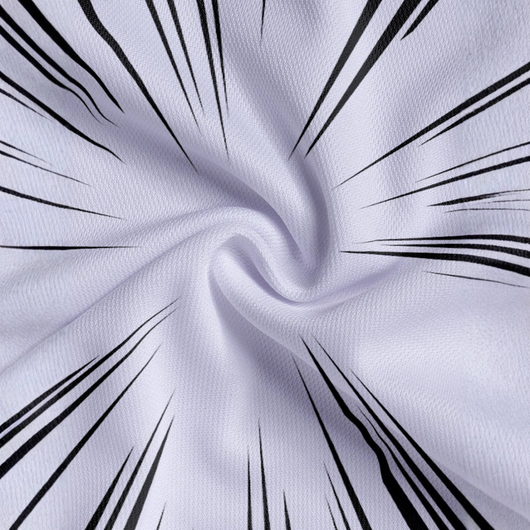 Herren Kurzarm Poloshirt mit dynamischem Strichdesign Aliams