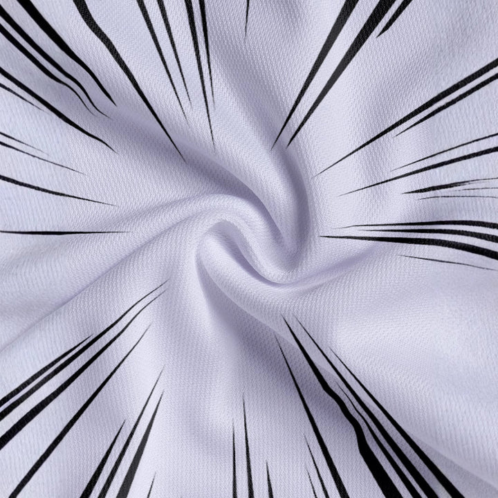 Herren Kurzarm Poloshirt mit dynamischem Strichdesign Aliams