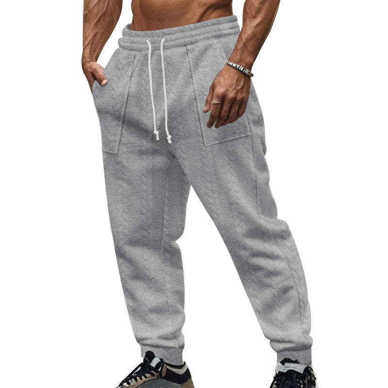Herren stylische lockere Jogginghose mit seitlichen Taschen Aliams