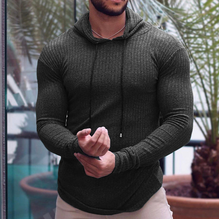 Herren Hoodie mit feuchtigkeitsregulierender Baumwollmischung und strukturiertem Design Aliams