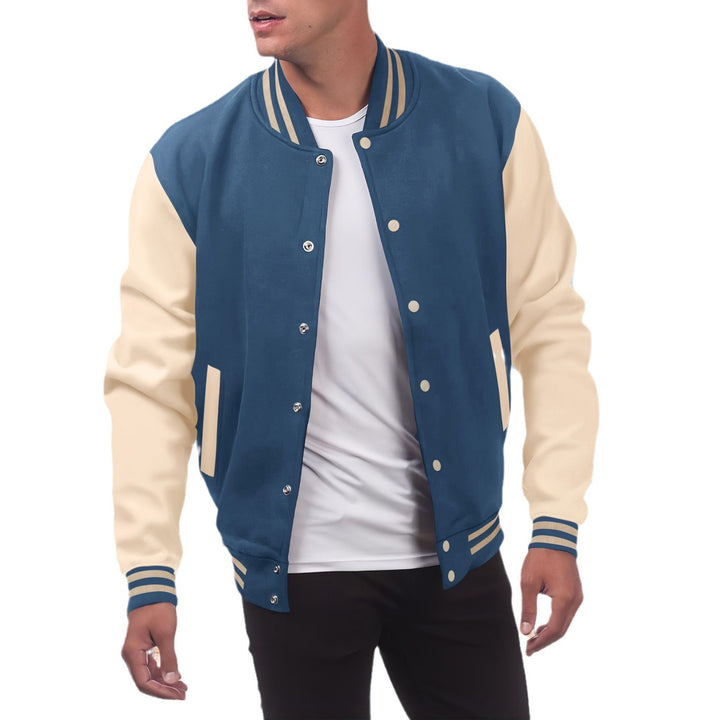 Herren Collegejacke im sportlichen Retro-Stil mit kontrastierenden Ärmeln Aliams