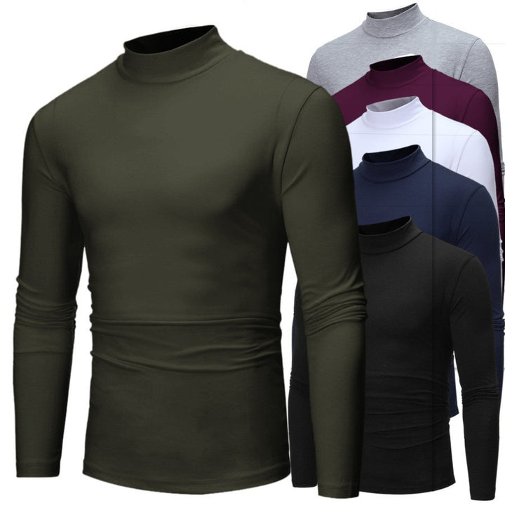 Herren Rollkragenpullover mit enger Passform und edel strukturiertem Material Aliams