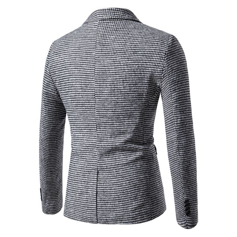 Herren eleganter Blazer im Karomuster Aliams