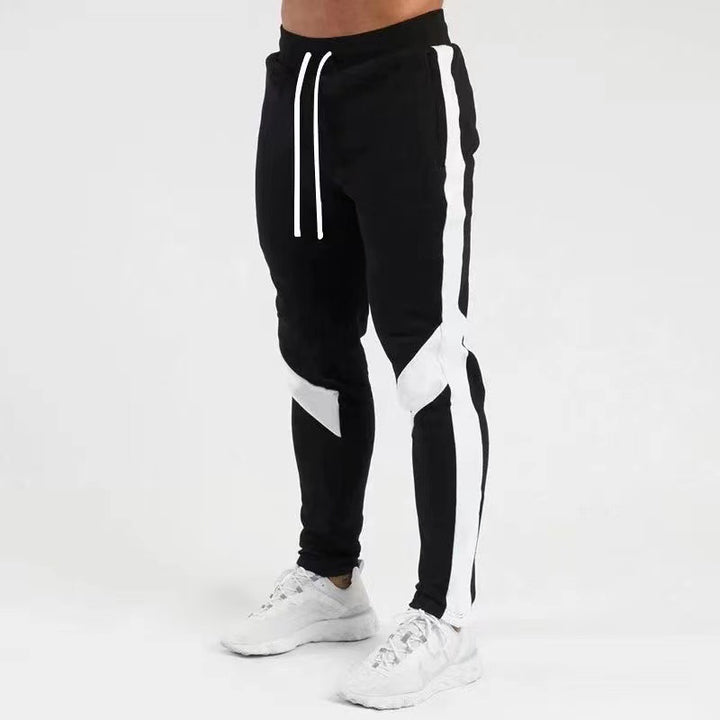 Herren atmungsaktive Fitness-Jogginghose mit kontrastierenden Details Aliams
