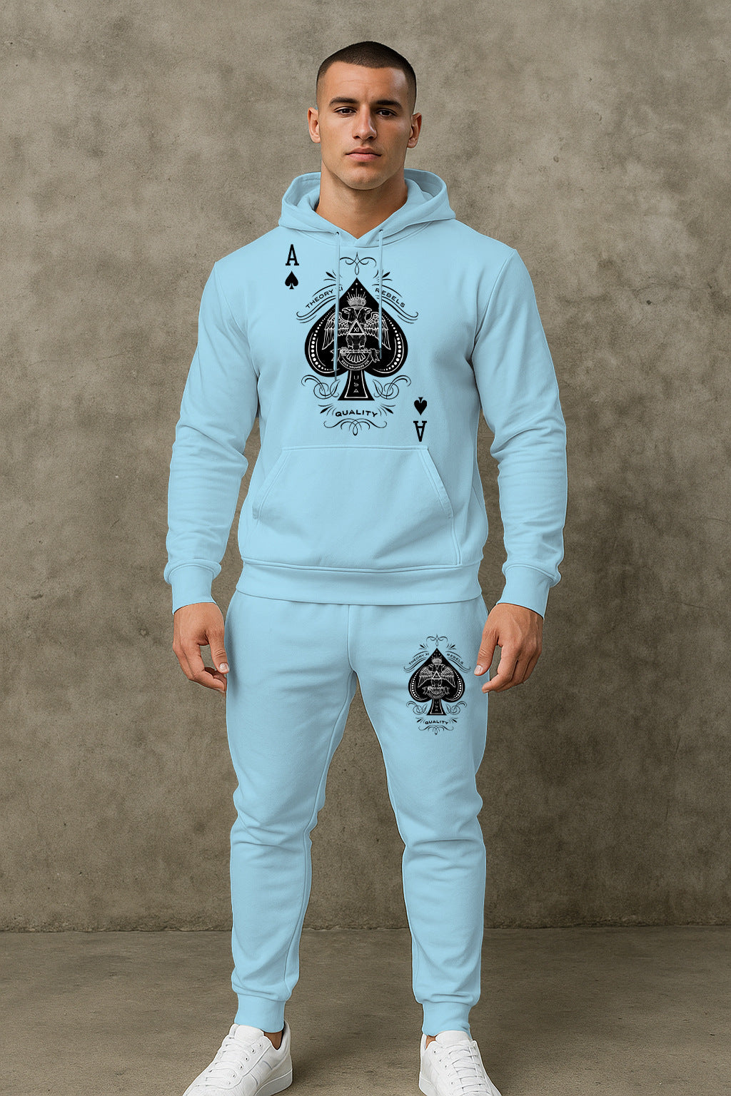 Herren Sportlicher Hoodie mit grafischem Design Aliams