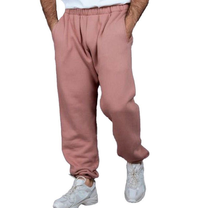 Herren bequeme Jogginghose mit elastischem Bund und seitlichen Eingrifftaschen Aliams