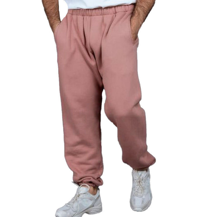 Herren bequeme Jogginghose mit elastischem Bund und seitlichen Eingrifftaschen Aliams