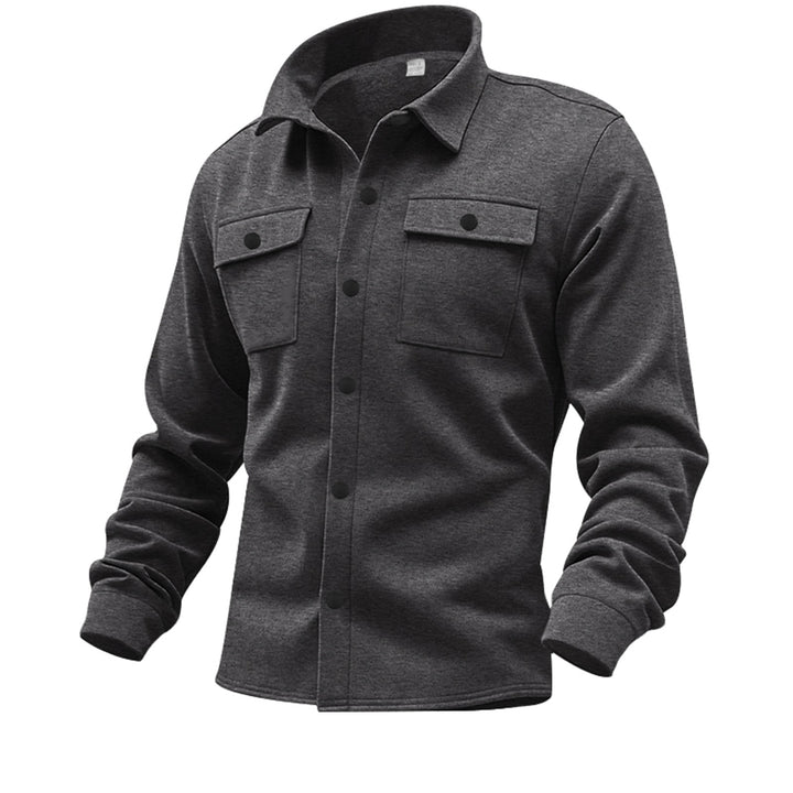 Herren Utility-Hemd mit aufgesetzten Taschen und modernem Design Aliams