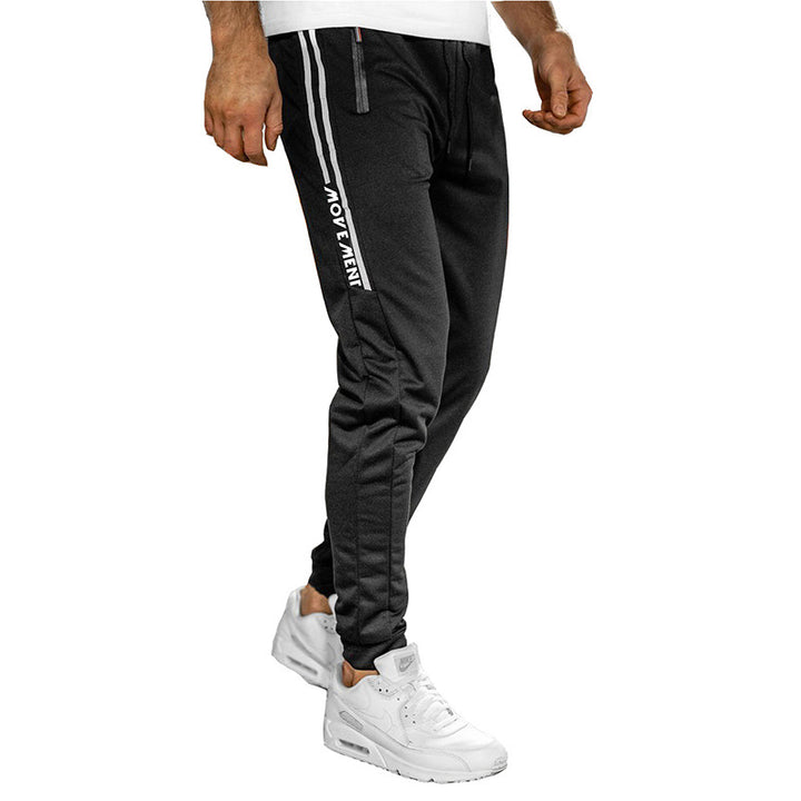 Herren stylische Jogginghose mit praktischen Reißverschlusstaschen und elastischem Bund Aliams