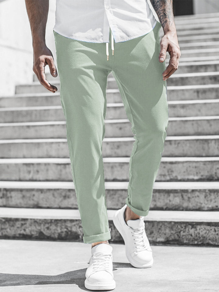 Herren Sportliche Chino-Hose mit flexiblem Bund und modernen Details Aliams
