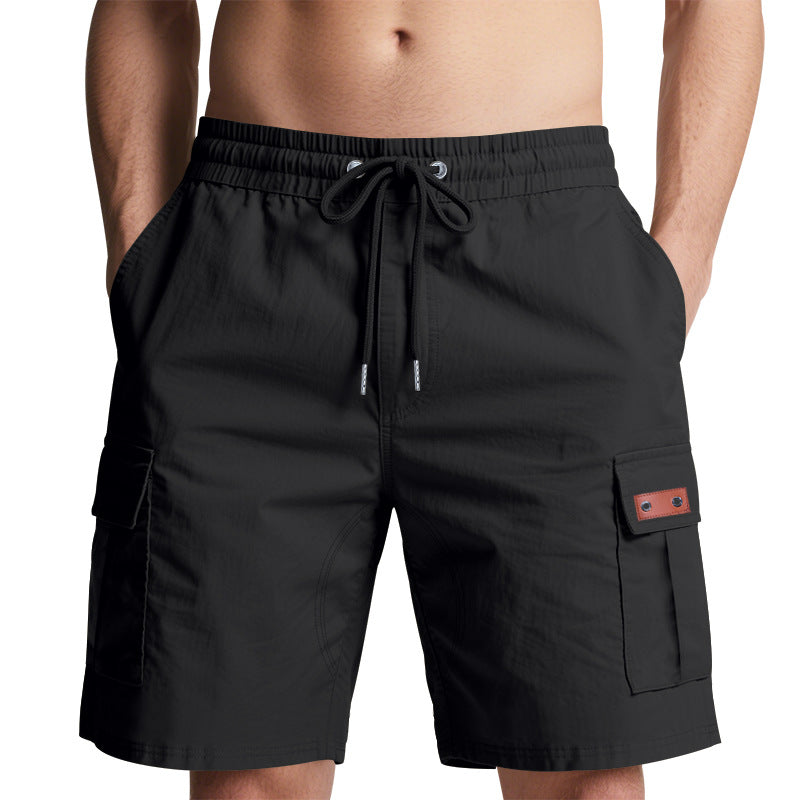 Herren Cargo-Shorts mit elastischem Bund und praktischen Taschen Aliams