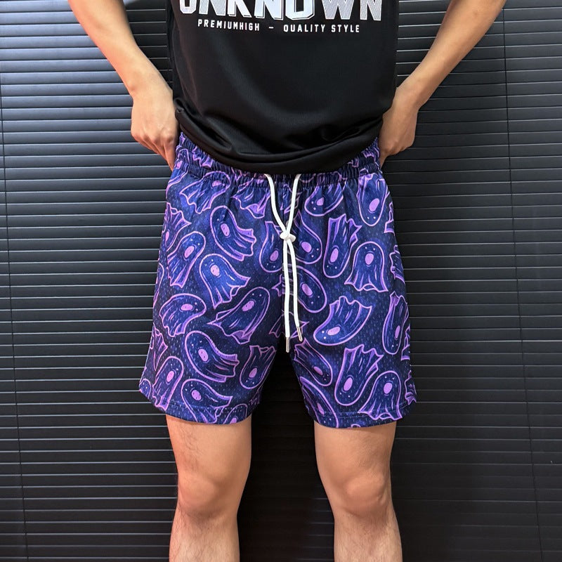 Herren Ghost Print Badehorts Aliams