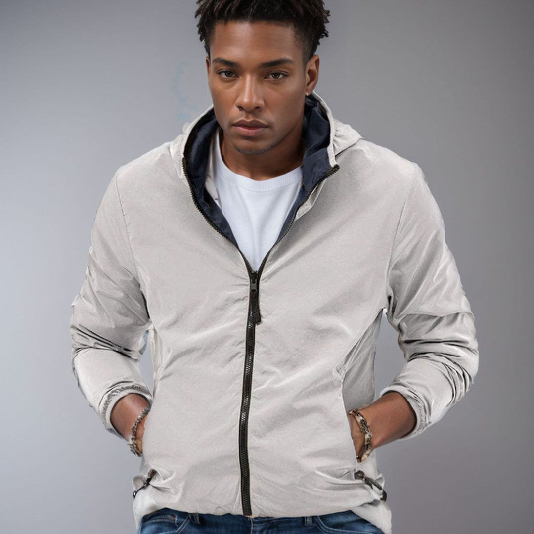 Herren winddichte Übergangsjacke mit praktischen Taschen Aliams