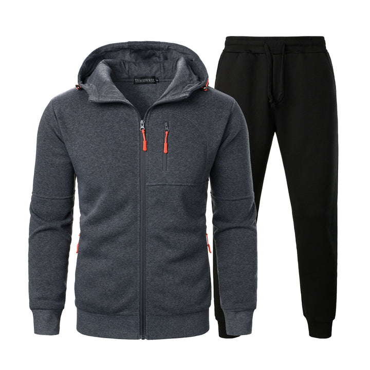 Herren Sportliches Hoodie und Jogginghose Set mit praktischen Taschen Aliams