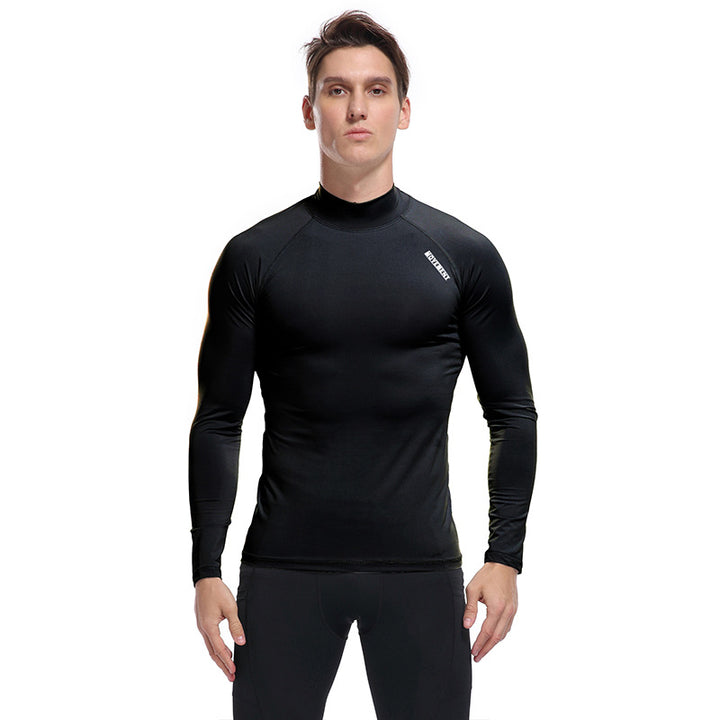 Herren Funktionales Langarmshirt mit hohem Kragen Aliams