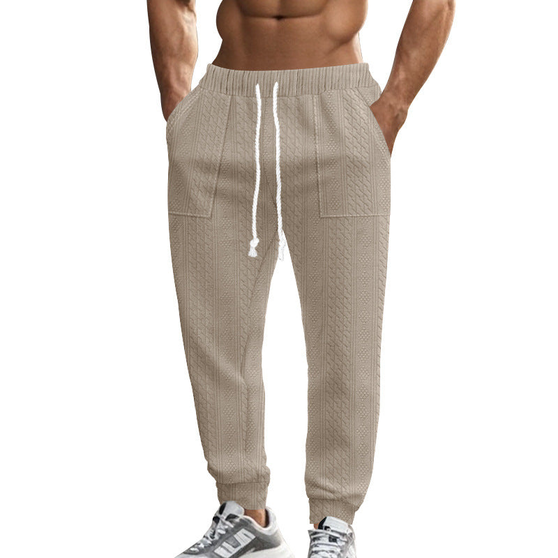 Herren Sportliche Jogginghose mit modernem Strickmuster Aliams
