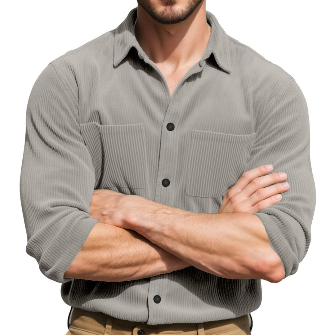 Herren Freizeithemd mit strukturiertem Design und praktischen Brusttaschen Aliams