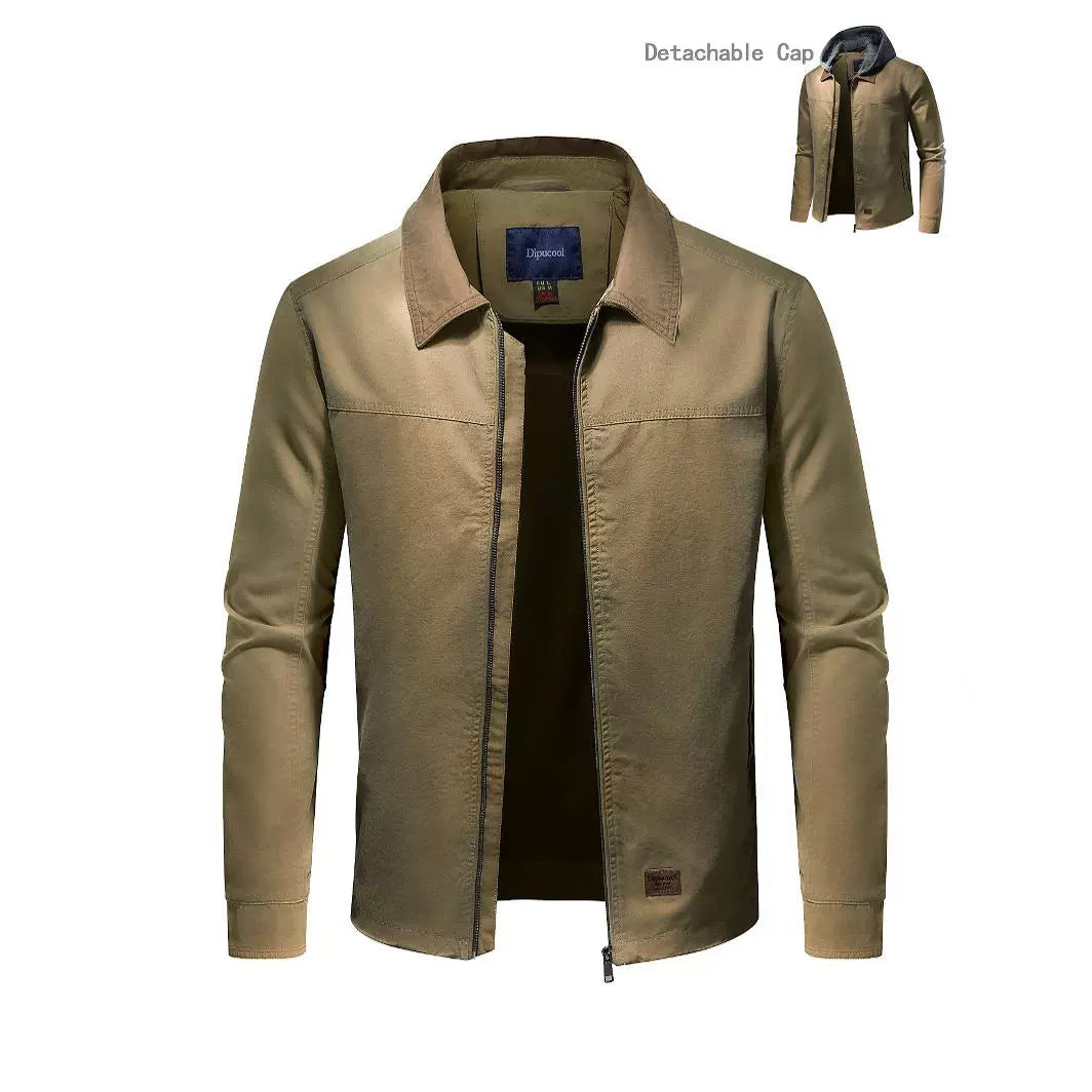 Herren Utility-Jacke mit abnehmbarem Hoodie Aliams