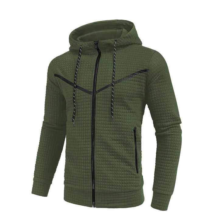 Herren stylische Jacke mit strukturiertem Design und praktischem Reißverschluss Aliams