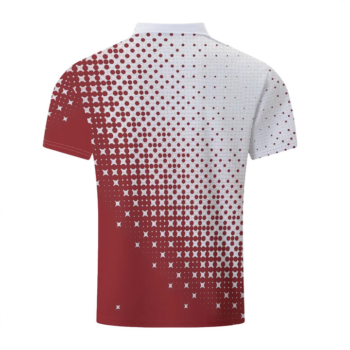 Herren Kurzarm Poloshirt mit innovativem Grafikdesign Aliams