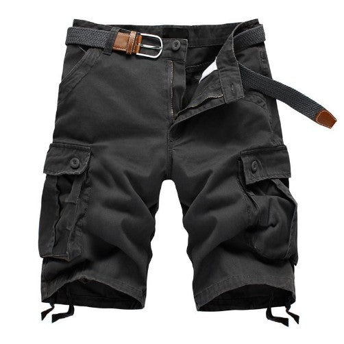 Herren Cargo-Shorts mit vielseitigen Taschen und verstellbarem Bund Aliams