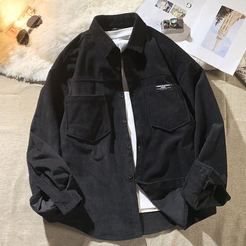 Herren Kordjacke mit modischem Schnitt und praktischen Brusttaschen Aliams