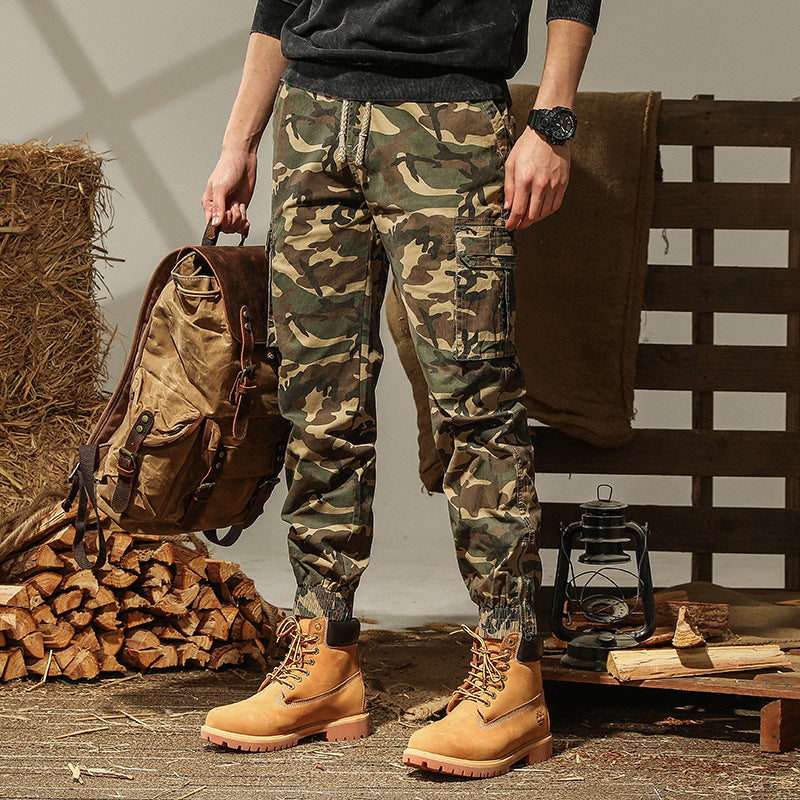 Herren Cargohosen im urbanen Camouflage-Stil Aliams