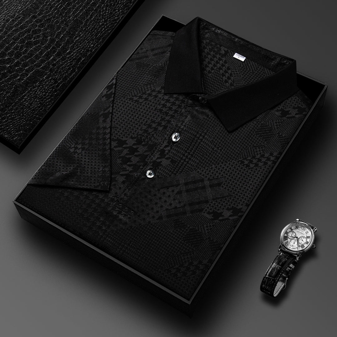 Herren Poloshirt mit strukturiertem Design Aliams