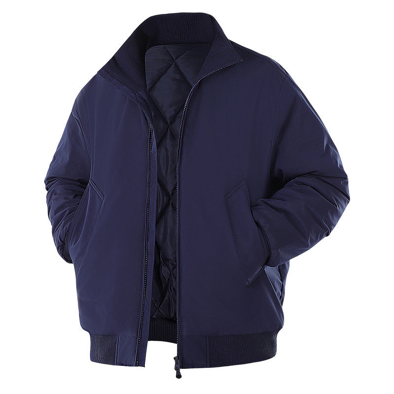 Herren Winterjacke mit warmem Innenfutter und praktischen Taschen Aliams