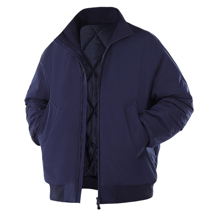 Herren Winterjacke mit warmem Innenfutter und praktischen Taschen Aliams