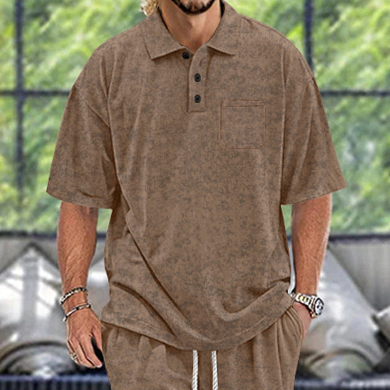 Herren Poloshirt mit strukturiertem Design und praktischen Knöpfen Aliams