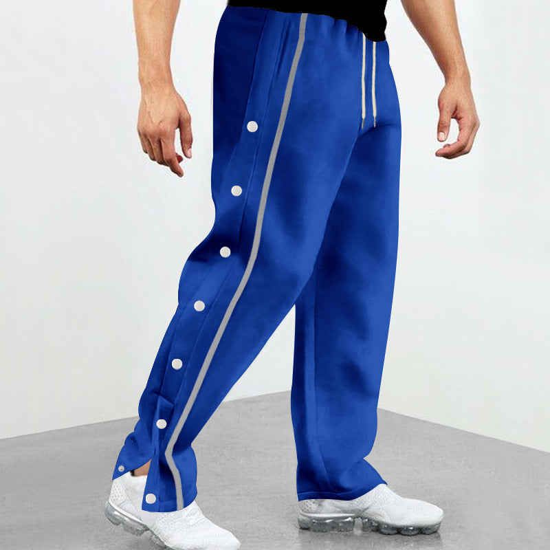 Herren Sportliche Jogginghose mit Druckknopf-Detail Aliams