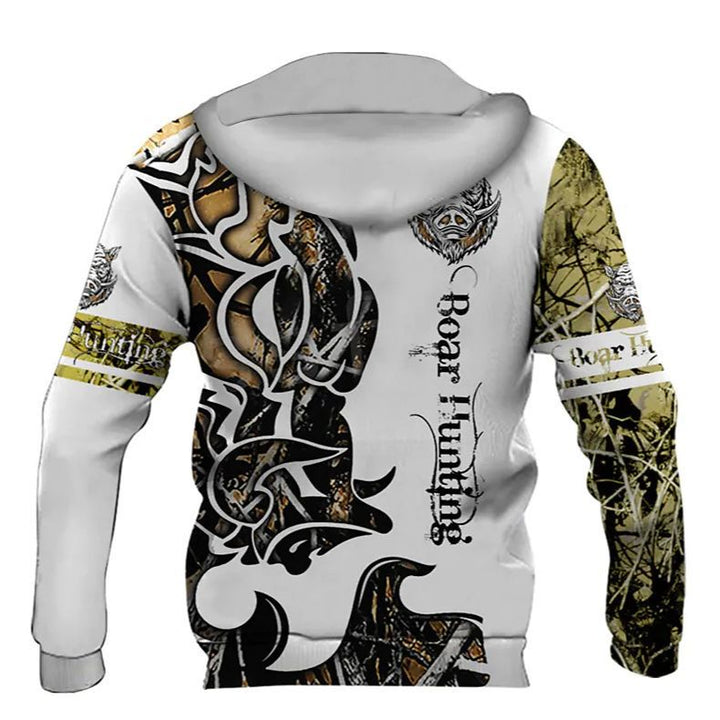 Herren Kapuzenpullover mit auffälligem Löwenmotiv und kreativen Grafiken Aliams