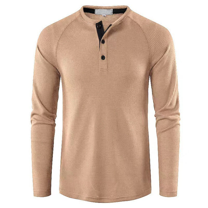 Herren elegantes Longsleeve mit Knopfleiste Aliams