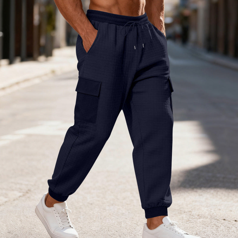 Herren Cargo-Jogginghose mit elastischem Bund und praktischen Taschen Aliams