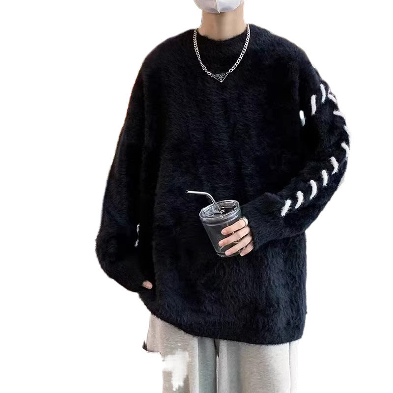 Damen gemütlicher Strickpullover mit stilvollen Details Aliams