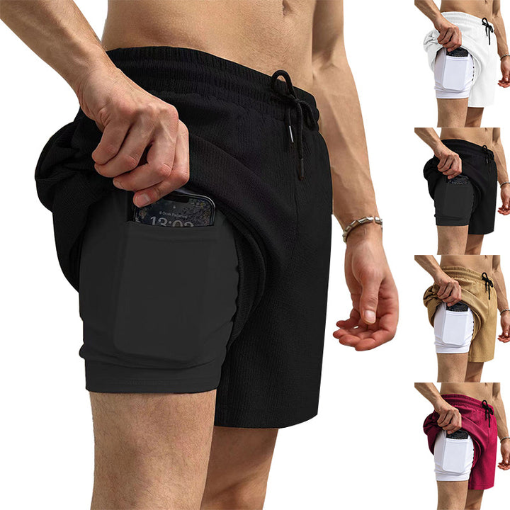 Herren Sportliche Shorts mit praktischen Handytaschen Aliams