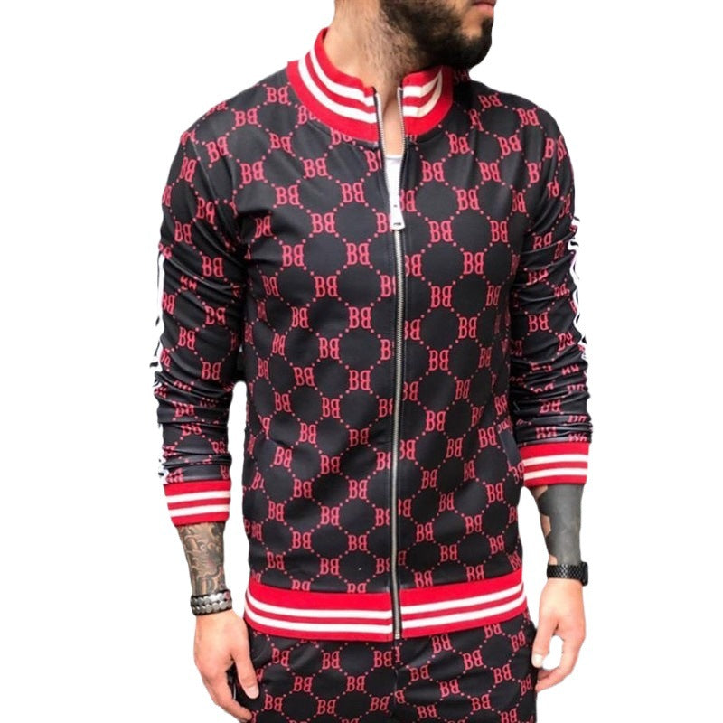 Herren modisches Tracksuit mit grafischem Druck Aliams