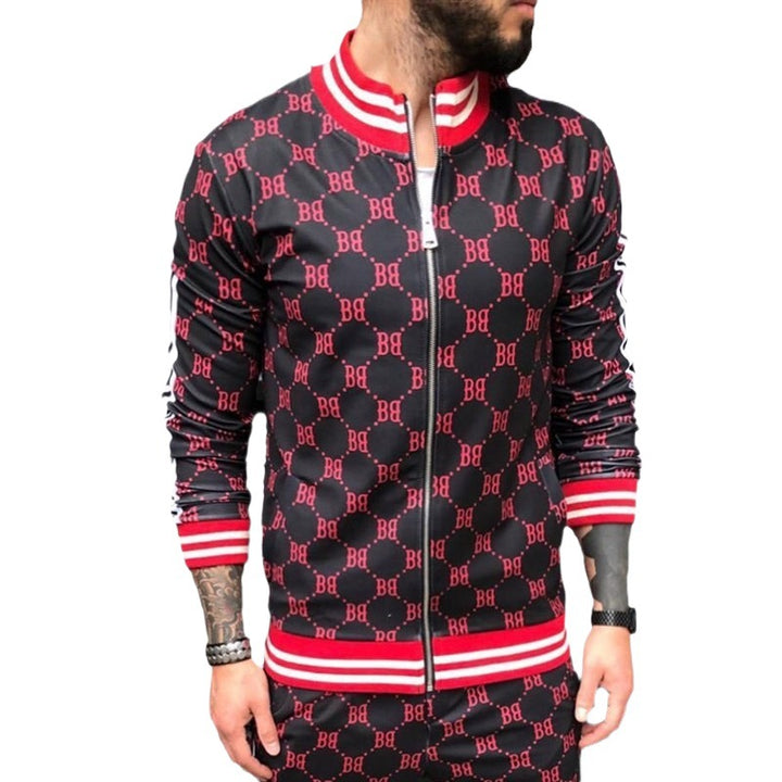 Herren modisches Tracksuit mit grafischem Druck Aliams