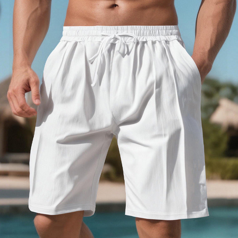 Herren praktische Sport-Shorts mit elastischem Bund und verstellbarem Kordelzug Aliams