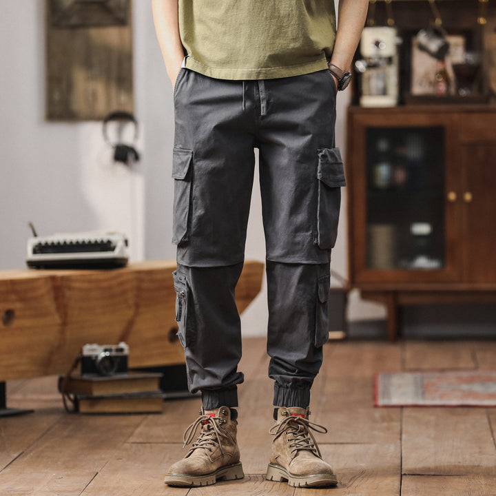 Herren Cargo-Hose mit multifunktionalen Taschen und elastischem Bund Aliams 1758210560